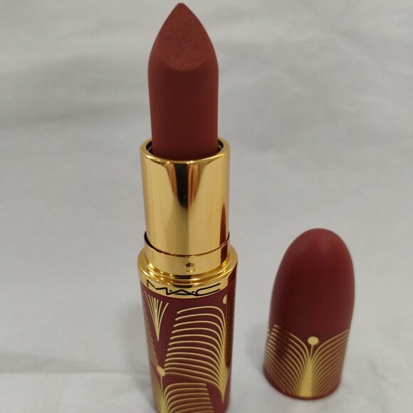 MAC Macximal Matte Lip 'Warm Teddy" Ltd Edition Gold Standard Tube-NWOT-No Box - Picture 2 of 5